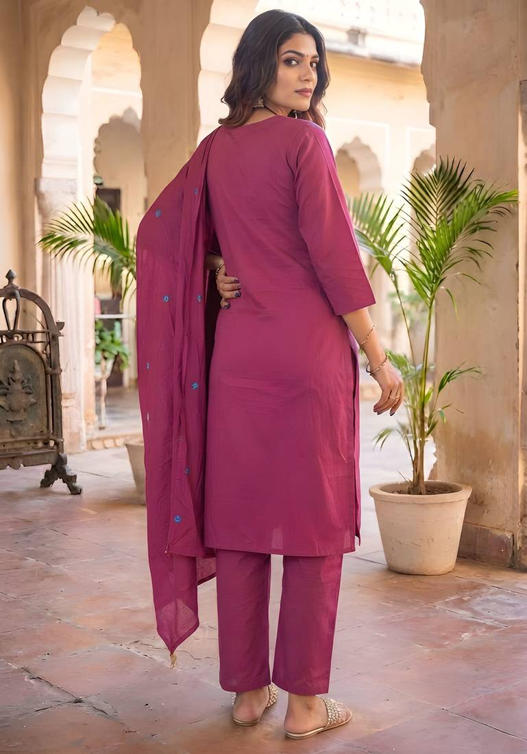 Pink festive special readymade readymade kurta set