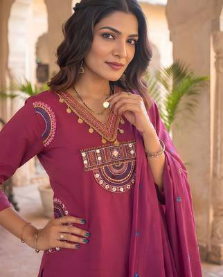Pink festive special readymade readymade kurta set 3