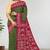 Olive green & crimson red madurai sungudi saree with running blouse