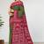 Olive green & crimson red madurai sungudi saree with running blouse