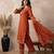 Rust festive special readymade readymade kurta set