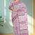 Pale purple/dusty mauve & soft ivory south cotton saree with running blouse