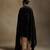 Black hand embroidered velvet doshala