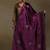 Plum hand embroidered velvet doshala