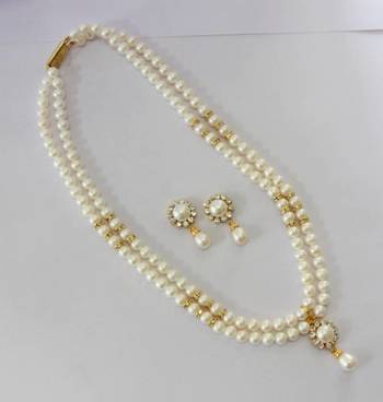 Real Pearls Double String Round Pearls Set 1
