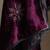 Plum hand embroidered velvet doshala