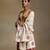 Off white hand embroidered velvet doshala