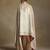 Off white hand embroidered velvet doshala