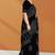 Licorice black & ash grey south cotton saree with running blouse