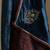 Teal blue hand embroidered velvet doshala