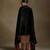 Black hand embroidered velvet doshala