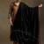 Black hand embroidered velvet doshala