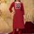 Maroon dhabu cotton partywear readymade suit