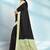 Jet black & mint green madurai sungudi saree with running blouse