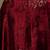 Red hand embroidered velvet doshala