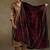 Wine hand embroidered velvet doshala