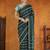 Onyx grey & silver madurai sungudi saree with running blouse
