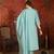 Sky blue roman silk partywear readymade suit