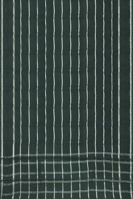 Onyx grey & silver madurai sungudi saree with running blouse 5