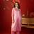 Pink roman silk partywear readymade suit