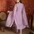 Lavender mul chanderi partywear readymade suit
