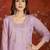 Lavender mul chanderi partywear readymade suit