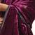 Wine hand embroidered velvet doshala