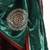 Teal green hand embroidered zardozi velvet doshala
