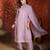 Lavender mul chanderi partywear readymade suit