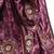 Magenta pink hand embroidered velvet doshala