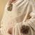 Off white hand embroidered zardozi velvet doshala
