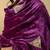 Mauve purple hand embroidered velvet doshala