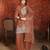 Coffee simmer lining jari partywear readymade suit