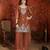 Coffee simmer lining jari partywear readymade suit