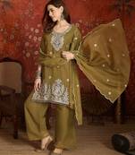 Mahendi simmer lining jari partywear readymade suit