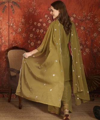 Mahendi simmer lining jari partywear readymade suit 2