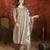 Grey roman silk kurta set