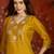Mustard roman silk kurta set