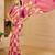 Pink cotton blend dots print saree with blouse