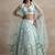 Sea Green Color Beautiful Heavy Wedding Reception Bridesmaid Soft Net Lehenga