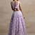 Lavender Color Beautiful Heavy Wedding Reception Bridesmaid Soft Net Lehenga