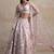 Pink Color Beautiful Heavy Wedding Reception Bridesmaid Soft Net Lehenga