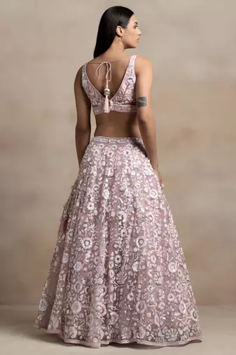 Pink Color Beautiful Heavy Wedding Reception Bridesmaid Soft Net Lehenga
