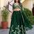 Green Color Smart Bridesmaid Rangoli Silk Lehenga Choli For Trendy Wedding Looks