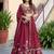 Maroon Color Smart Bridesmaid Rangoli Silk Lehenga Choli For Trendy Wedding Looks