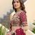 Maroon Color Smart Bridesmaid Rangoli Silk Lehenga Choli For Trendy Wedding Looks