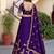 Purple Color Smart Bridesmaid Rangoli Silk Lehenga Choli For Trendy Wedding Looks