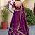Wine Color Smart Bridesmaid Rangoli Silk Lehenga Choli For Trendy Wedding Looks