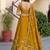 Yellow Color Smart Bridesmaid Rangoli Silk Lehenga Choli For Trendy Wedding Looks