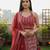Red Color Faux Georgette Fabric Sequins Embroidered Partywear Lehenga Choli For Girls Wedding Looks